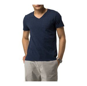 Tommy Hilfiger pánské tmavě modré tričko s kapsičkou
